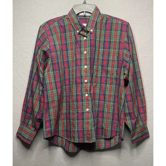 Northern Isles Tops - Northern Isles Vintage Checkered Plaid Button Down Shirt Multicolor Long Sleeve